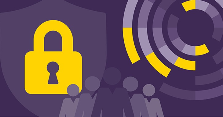Image for TPR scams blog showing a big padlock and a group of people